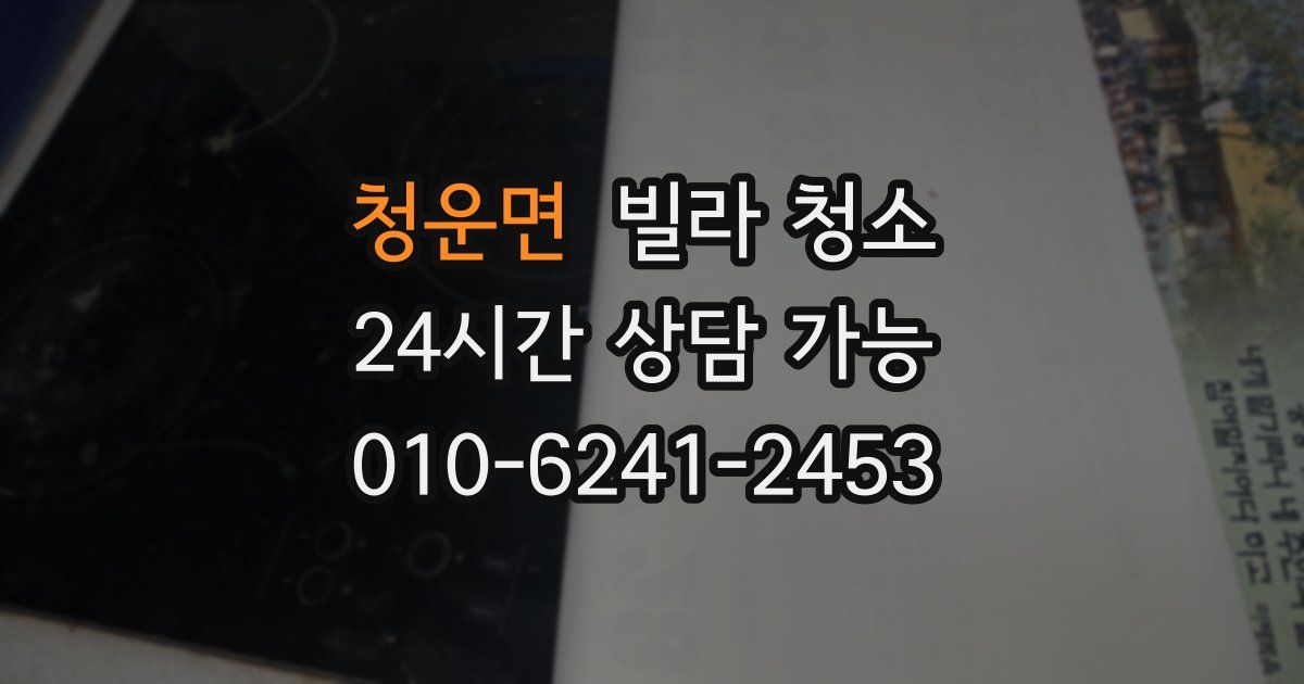 청운면 빌라 청소