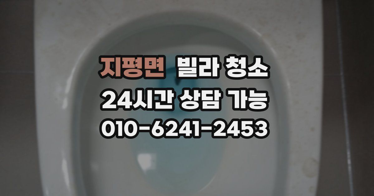 지평면 빌라 청소