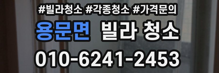 용문면 빌라 청소