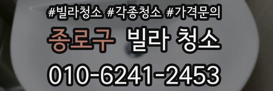 종로구 빌라 청소