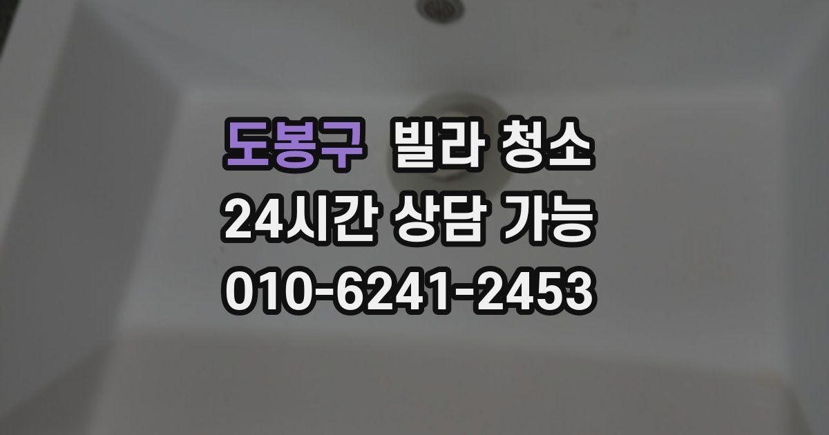 도봉구 빌라 청소