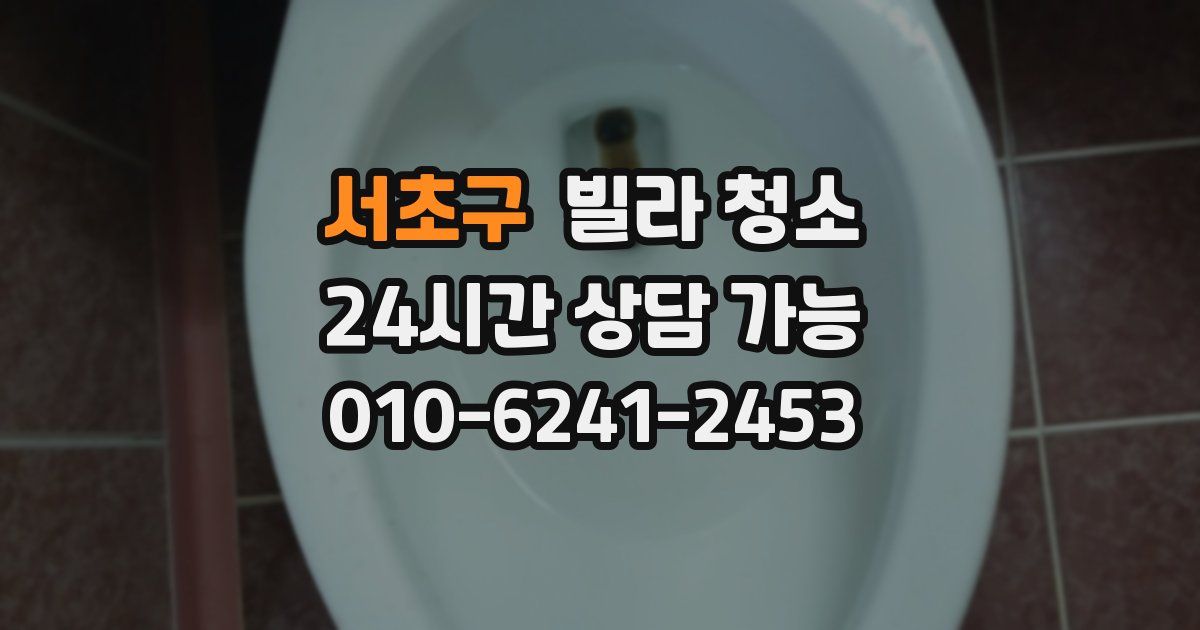 서초구 빌라 청소