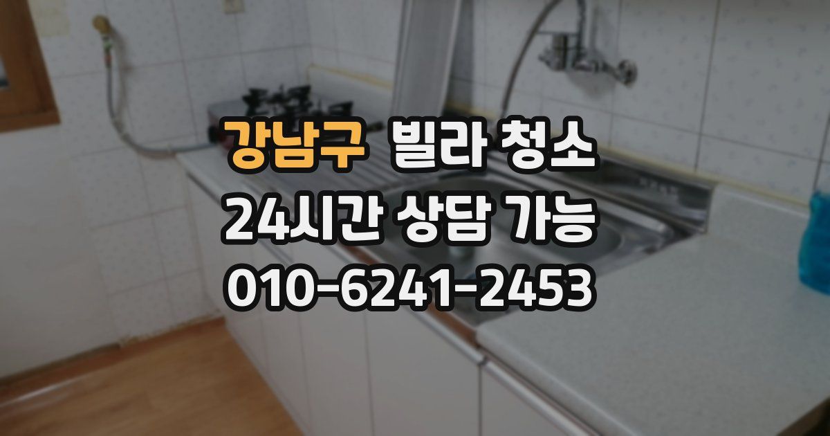 강남구 빌라 청소