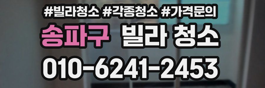 송파구 빌라 청소