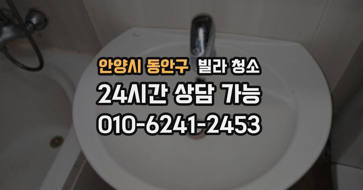 안양시 동안구 빌라 청소