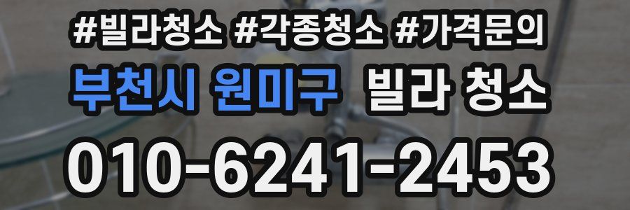 부천시 원미구 빌라 청소