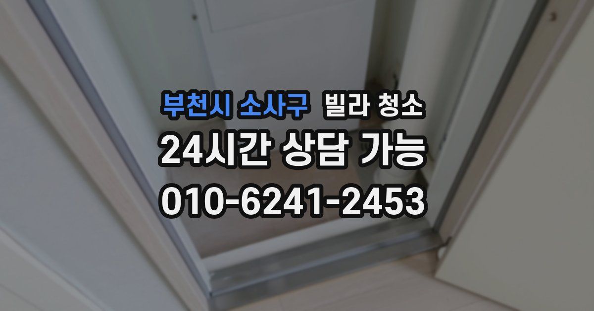 부천시 소사구 빌라 청소