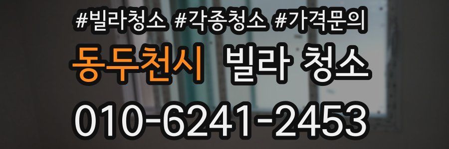 동두천시 빌라 청소