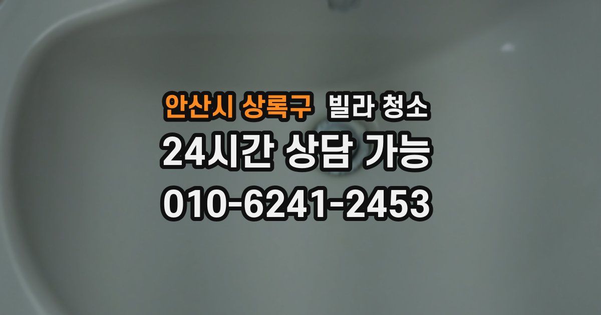 안산시 상록구 빌라 청소