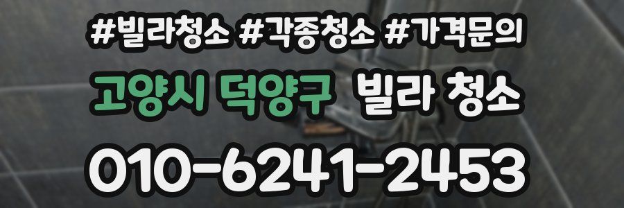 고양시 덕양구 빌라 청소