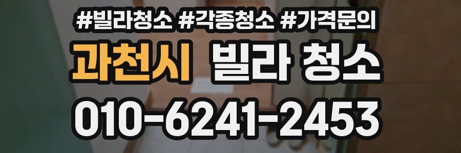 과천시 빌라 청소