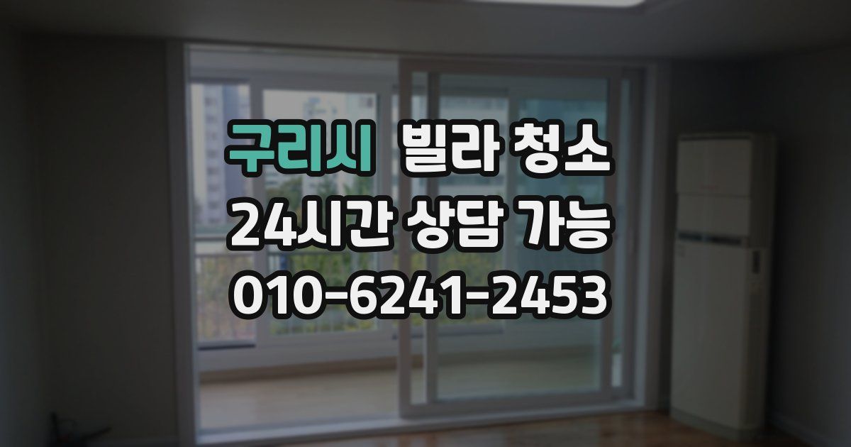 구리시 빌라 청소