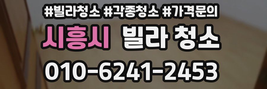 시흥시 빌라 청소