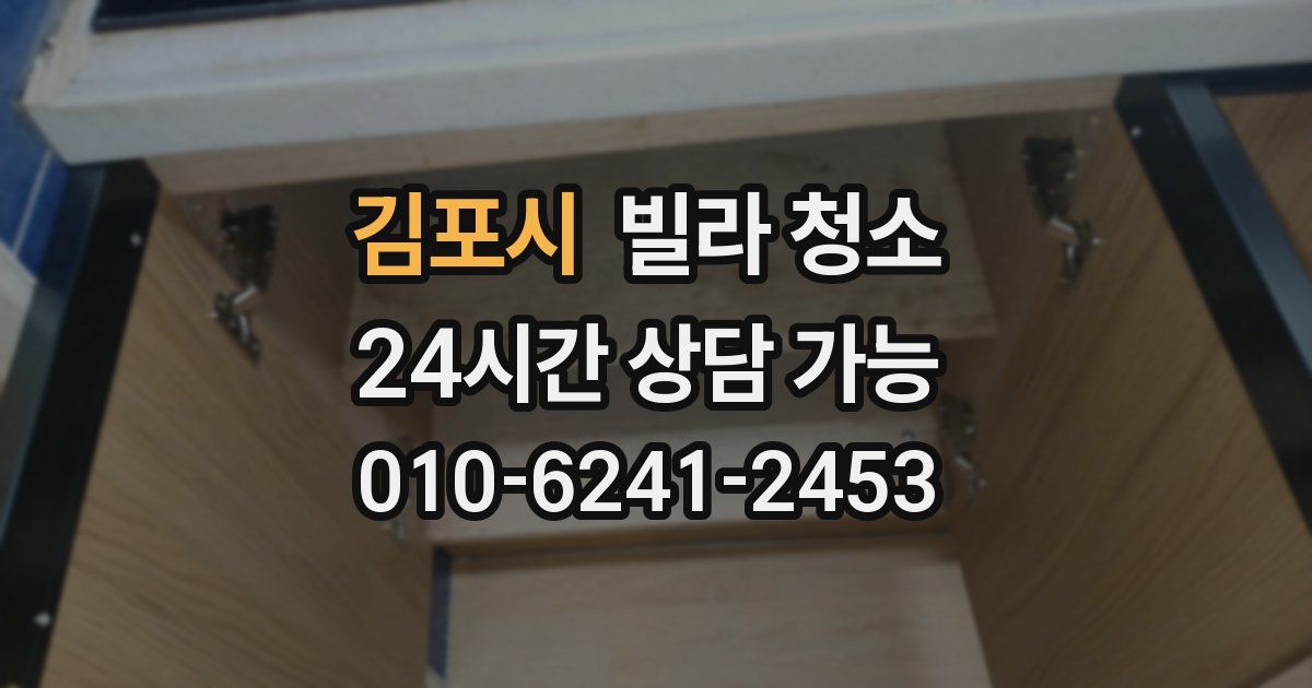 김포시 빌라 청소