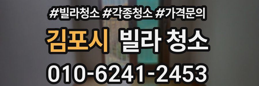 김포시 빌라 청소