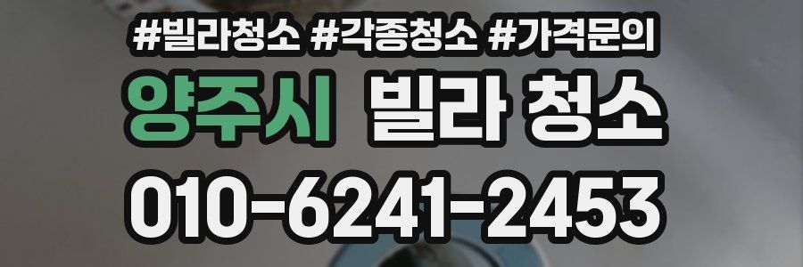 양주시 빌라 청소