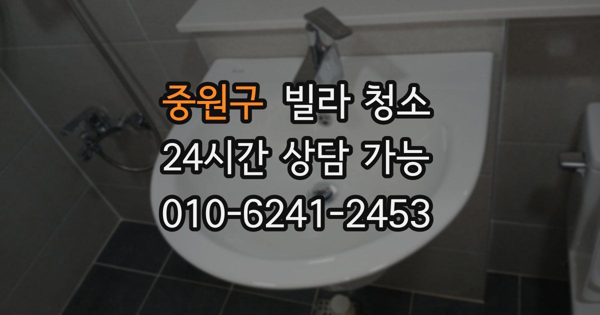 중원구 빌라 청소