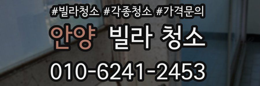 안양 빌라 청소