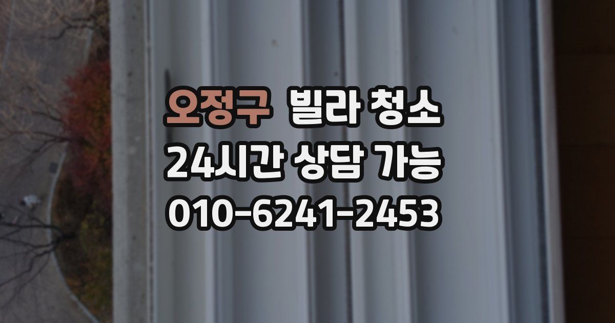 오정구 빌라 청소