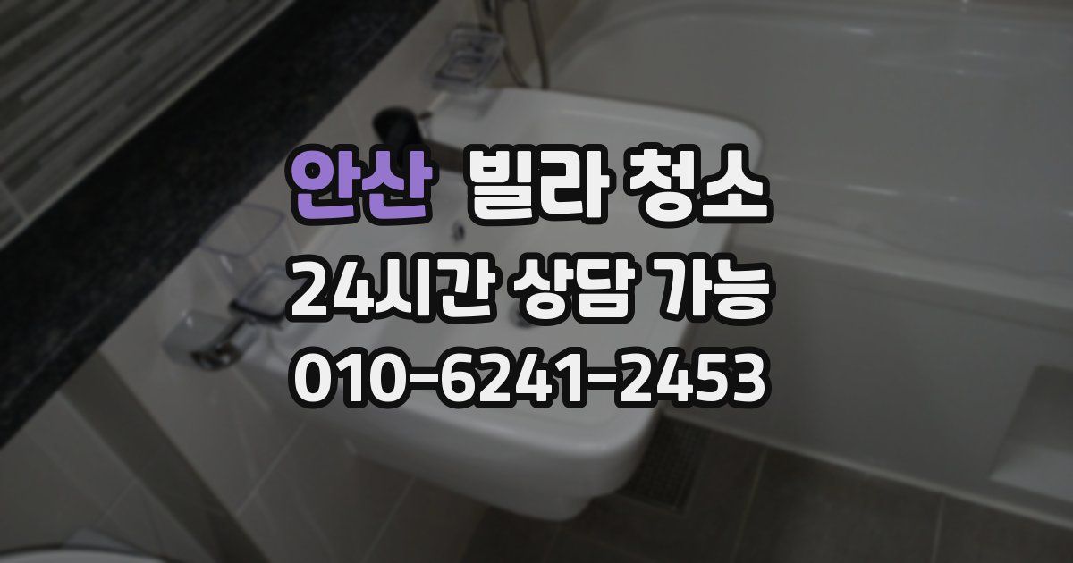 안산 빌라 청소