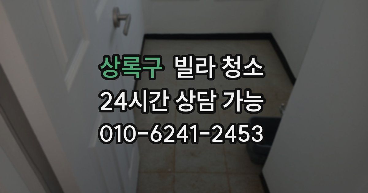 상록구 빌라 청소