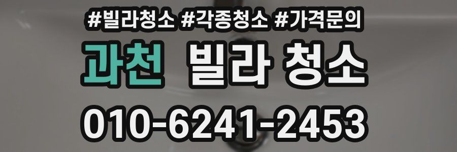 과천 빌라 청소