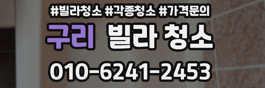구리 빌라 청소