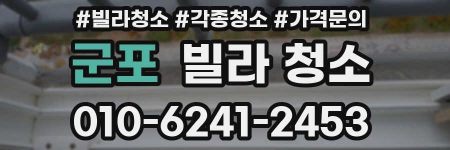 군포 빌라 청소