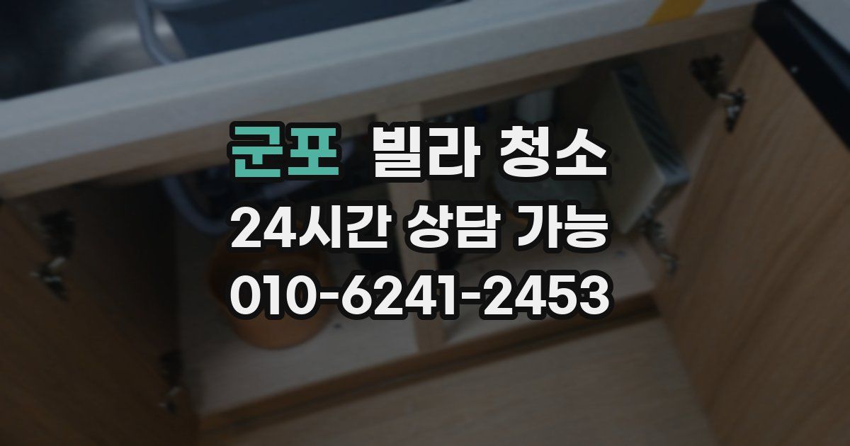 군포 빌라 청소