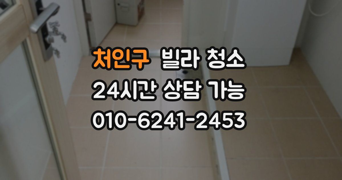 처인구 빌라 청소