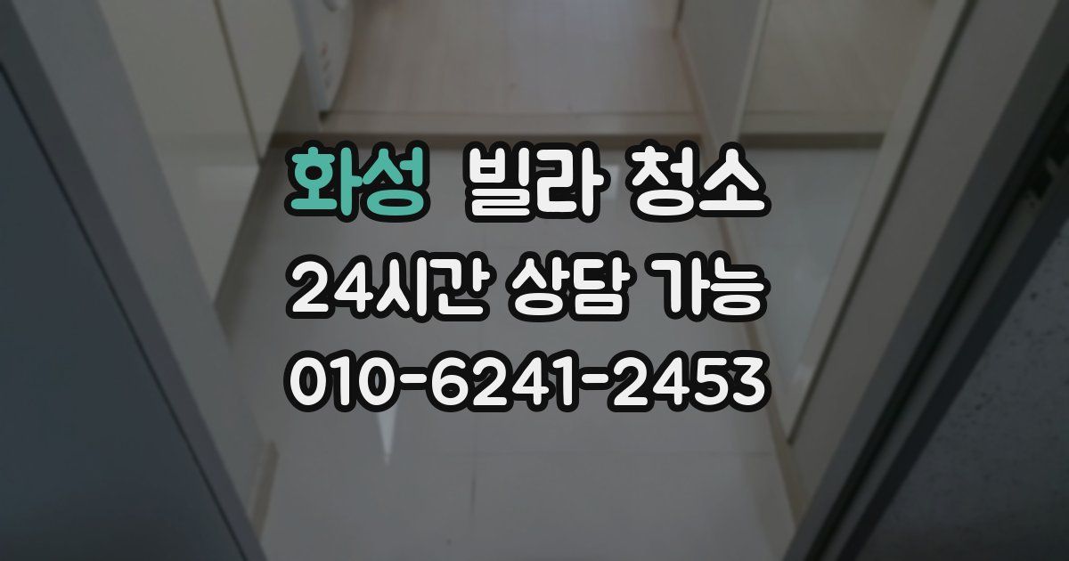 화성 빌라 청소