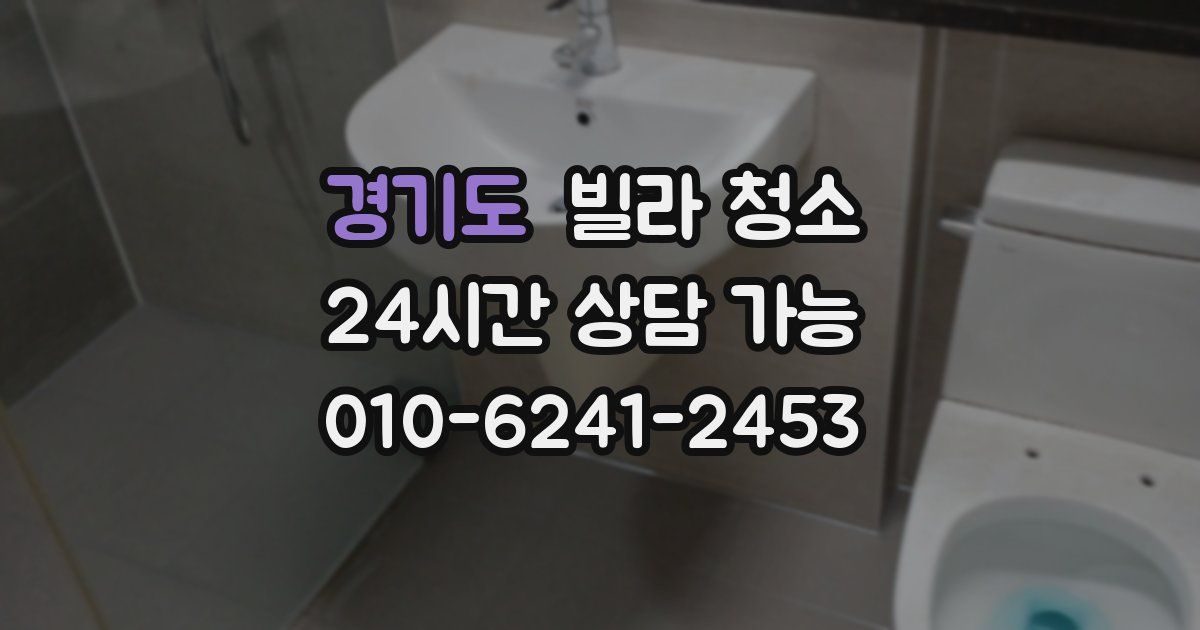 경기도 빌라 청소