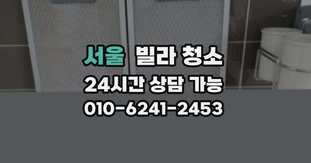 서울 빌라 청소