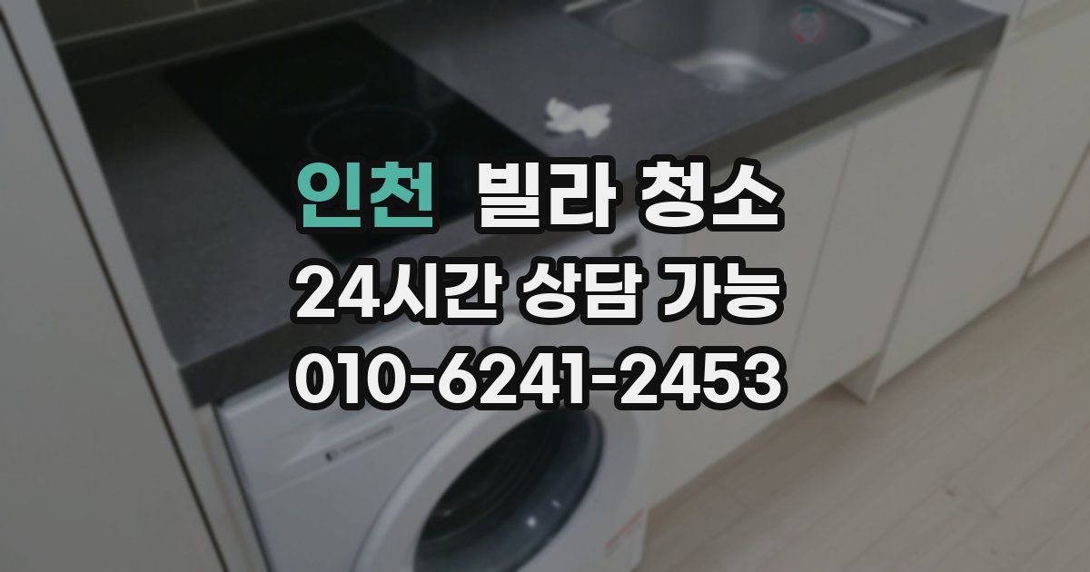 인천 빌라 청소