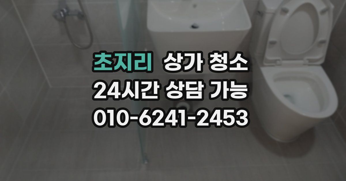 초지리 상가 청소