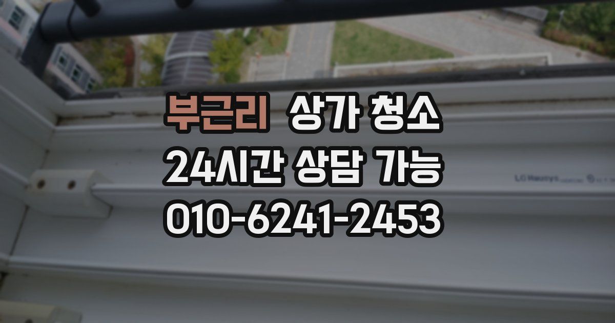 부근리 상가 청소