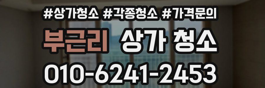 부근리 상가 청소