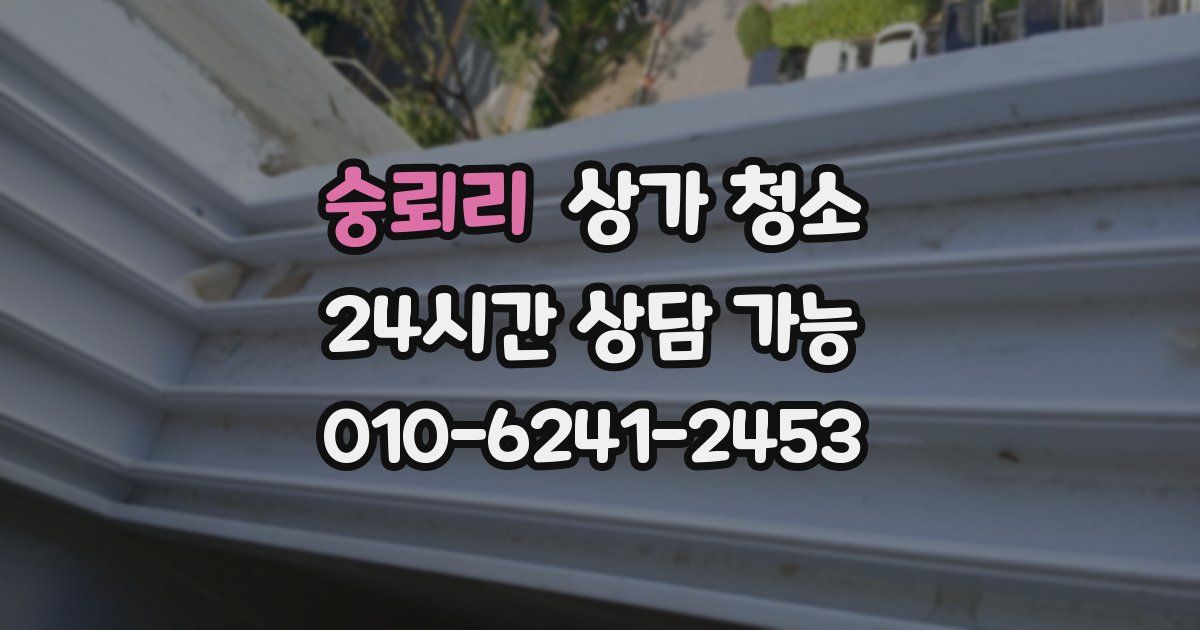 숭뢰리 상가 청소