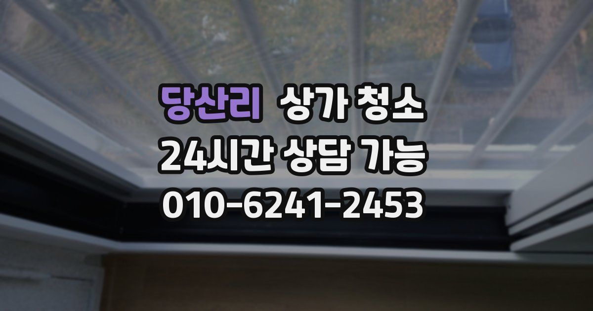 당산리 상가 청소