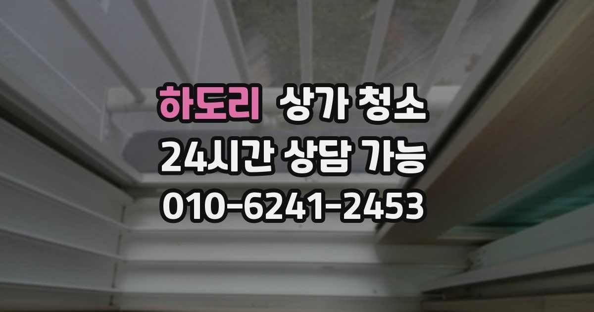 하도리 상가 청소