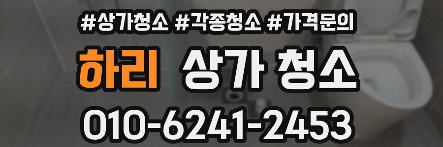 하리 상가 청소