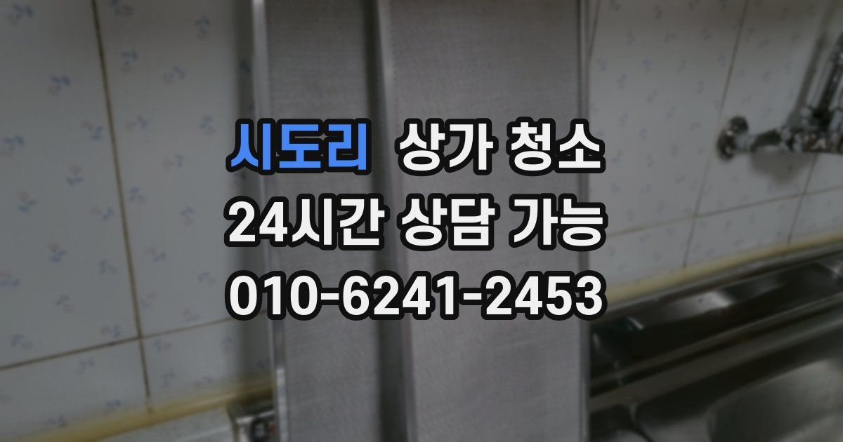 시도리 상가 청소