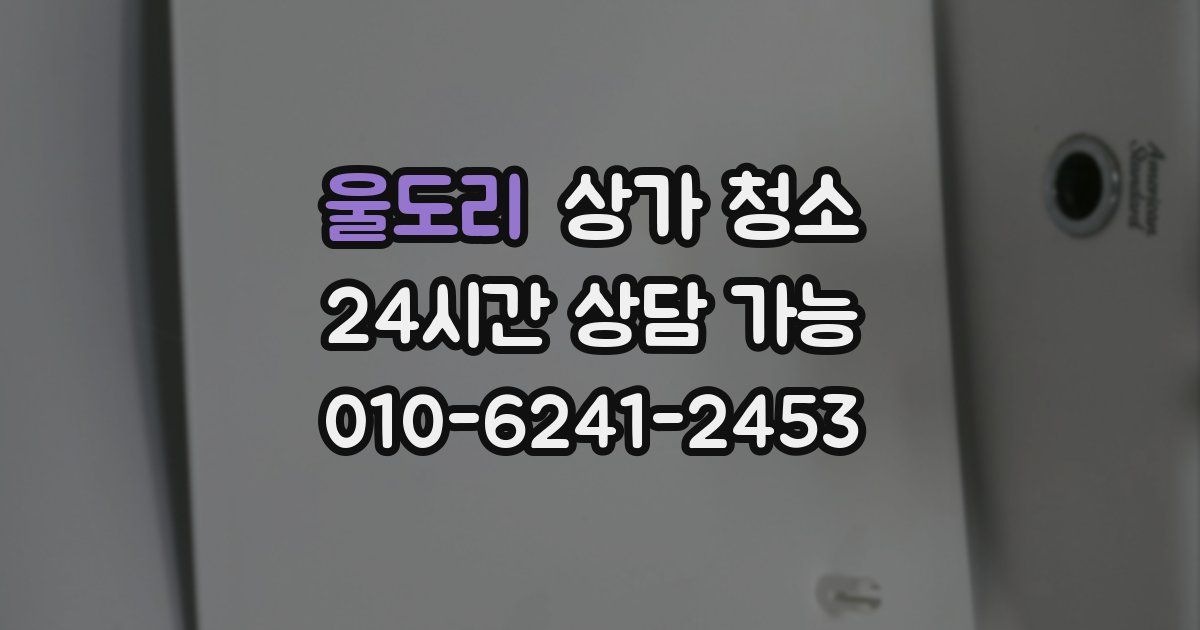 울도리 상가 청소