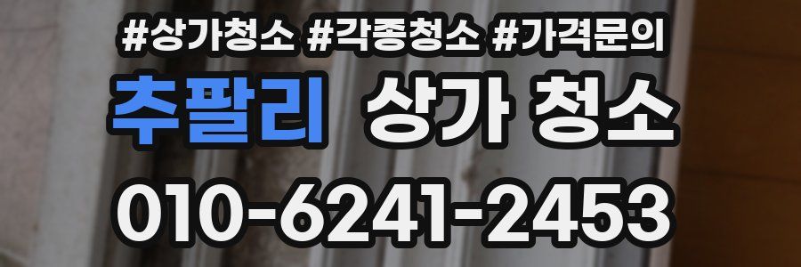추팔리 상가 청소