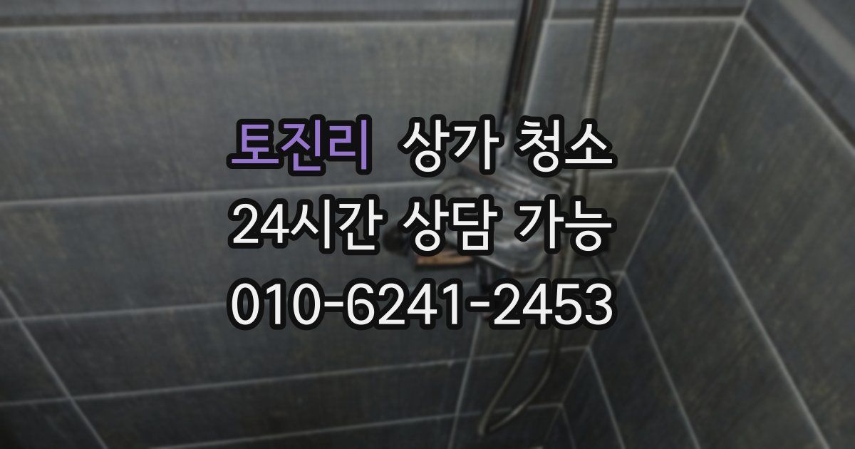 토진리 상가 청소