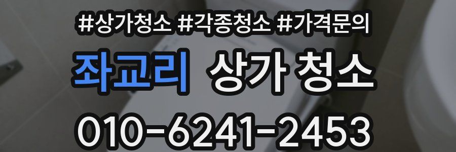 좌교리 상가 청소