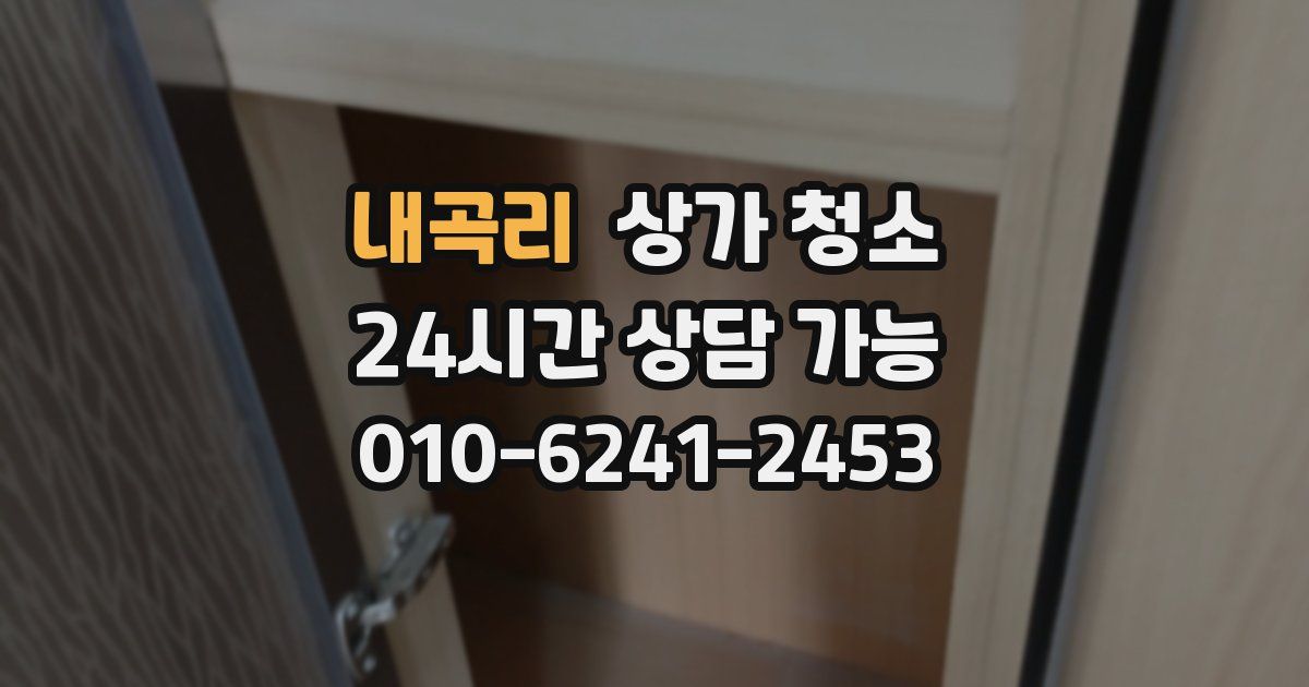 내곡리 상가 청소