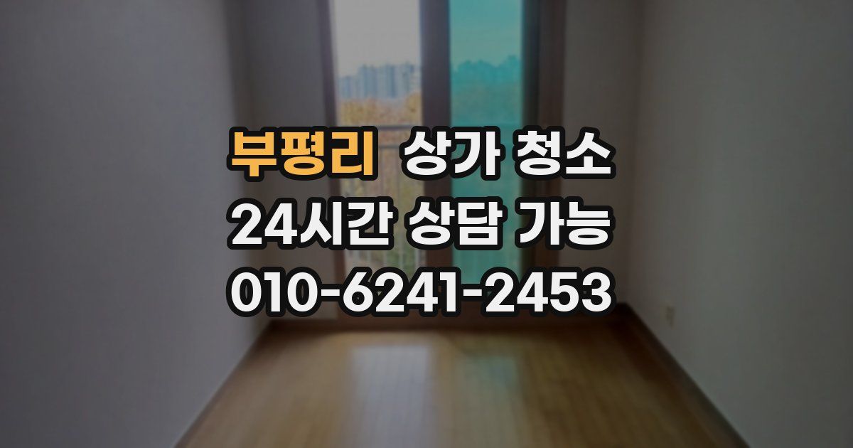 부평리 상가 청소