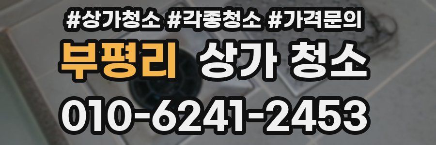 부평리 상가 청소