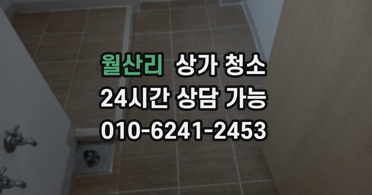 월산리 상가 청소